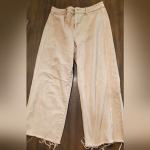 Carly Jean Tan Wide Legged Pants - Womens Size 7